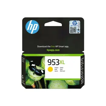 HP 953XL High Yield Yellow Original Ink, F6U18AE#30B