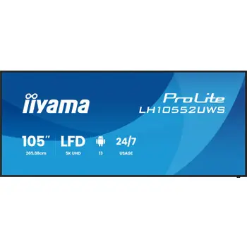 IIYAMA 105" LH10552UWS-B1AG 5K UWD (5120x2160) IPS 21:9 Signage 24/7, 500 cd/m2, 1200:1, 78254