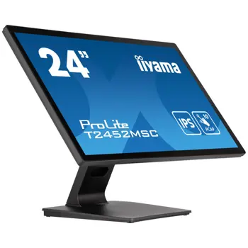 IIYAMA 24" T2452MSC-B1 Touchscreen FHD (1920x1080) IPS, 16:9, 400 cd/m2, 1000:1, 5ms, HDMI, DP, USBx2, 10 point touch, zvučnici, 74602