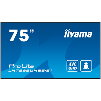 IIYAMA LFD LH7565UHSB-B1 74.5" 3840x2160 16:9 800cd 1200:1 Android 11 OS, iiSignage2, FailOver, EShare 24/7 landscape, portrait, LH7565UHSB-B1