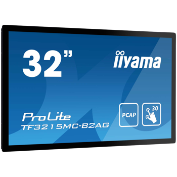 IIYAMA LFD TF3215MC-B2AG Open Frame PCAP 30-point Touch 31.5" VA 1920 x 1080 500 cd/m² 8ms projective capacitive Touch Through-Glass, Anti-glare coating 24/7, TF3215MC-B2AG