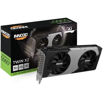 INNO3D GeForce RTX 5060 Ti TWIN X2, 16GB GDDR7, INO-N506T2-16D7-1910