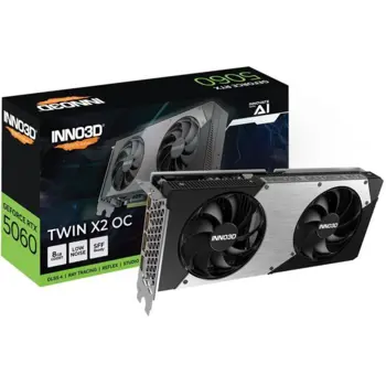 INNO3D GeForce RTX 5060 TWIN X2 OC V2, 8GB GDDR7, INO-N50602-08D7X-195