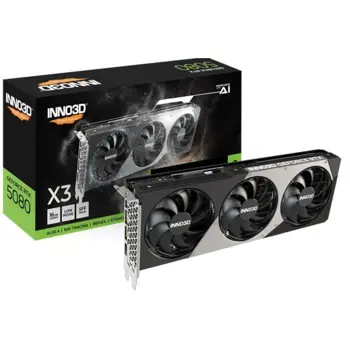 INNO3D GeForce RTX 5080 X3 GAMING OC, 16GB GDDR7, INO-G50803-16D7X1760