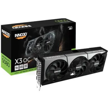 INNO3D GeForce RTX 5080 X3 OC, 16GB GDDR7, INO-N50803-16D7X1760