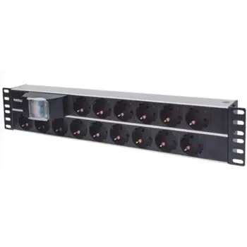Intellinet 19" 2U Rackmount 15-Output Power Distribution Unit (PDU), MNI-714051