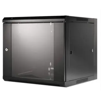 Intellinet 19" Wallmount Cabinet, 9U, 600 mm (23.6 in.) Depth, Black, MNI-711791