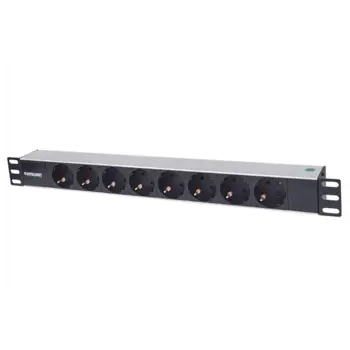 Intellinet 714037 19" 1U Rackmount 8-Output PDU, 714037