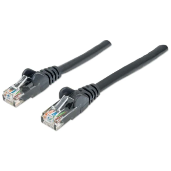 Intellinet Cat6, CCA, U/UTP, PVC, RJ45, 1m, crni, 342049