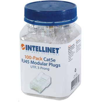 Intellinet konektor, UTP, CAT5e, RJ45, 100 kom, 502399