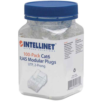Intellinet konektor, UTP, CAT6a, RJ45, 100 kom, 502344