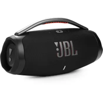 JBL Boombox 3 Prijenosni bežični BT zvučnik, 1×80W/2×40W/2×10W RMS (AC mode), BT/USB, 24h, IP67, crni, 58247