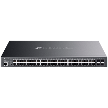 JetStream 48-Port Gigabit and 4-Port 10GE SFP+ L2+ Managed Switch with 48-Port PoE+PORT: 48× Gigabit PoE+ Ports, 4× 10G SFP+ Slots, RJ45/Micro-USB Console PortSPEC: 802.3at/af, 500 W PoE Power, 1U 19-