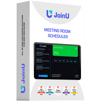 JoinU Room Scheduler application license for booking meeting rooms and checking their availability. License for 1 Year, for 1 device., PSJSCH-Y01