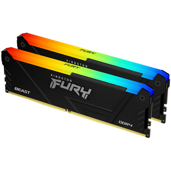 Kingston 32GB 3600MT/s DDR4 CL18 DIMM (Kit of 2) FURY Beast RGB