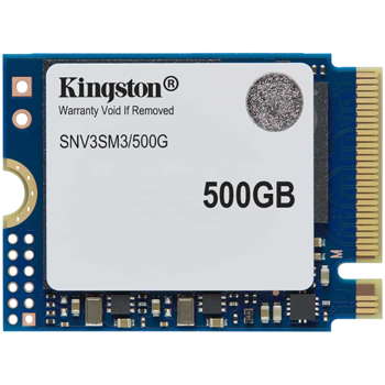 Kingston 500GB NV3 SSD M.2 2230 PCIe 4.0 NVMe, Read: 5,000/ Write: 3,000MB/s, SNV3SM3/500G