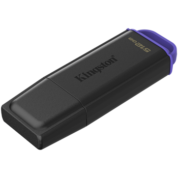 KINGSTON 512GB Portable USB 3.2 Gen 1 DataTraveler Exodia Black/Purple, DTXG2/512GB