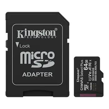 Kingston 64 GB Canvas Select Plus microSD memory card, KNG-SDCS3-64GB