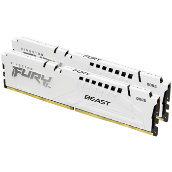 Kingston 64GB 5600MT/s DDR5 CL36 DIMM (Kit of 2) FURY Beast White EXPO, EAN: 740617333381