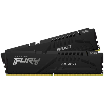 Kingston 64GB 6000MT/s DDR5 CL36 DIMM (Kit of 2) FURY Beast Black, KF560C36BBE2K2-64