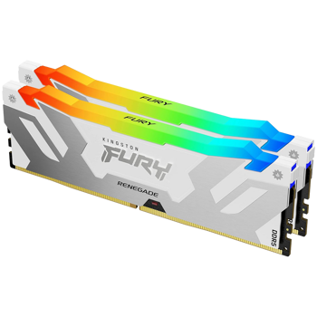 Kingston 64GB 6400MT/s DDR5 CL32 DIMM (Kit of 2) FURY Renegade RGB White XMP EAN: 740617339383