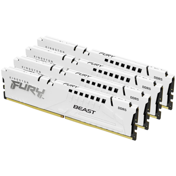 Kingston DRAM 64GB 6000MT/s DDR5 CL40 DIMM (Kit of 4) FURY Beast White XMP EAN: 740617335132