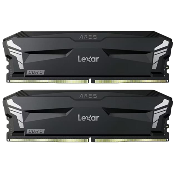 Lexar Ares DDR5 6000 CL30 1.35V Memory with heatsink, Non-RGB lighting, Dual pack, Black Color, LD5U16G60C300A-RGD