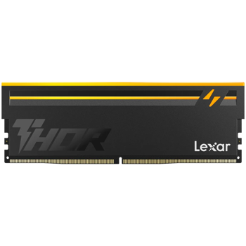 Lexar THOR 2.0 16GB DDR5 6000 CL36 1.3V Memory with heatsink and RGB lighting, Black Color, Single pack, LD5U16G60C36BV-RGS