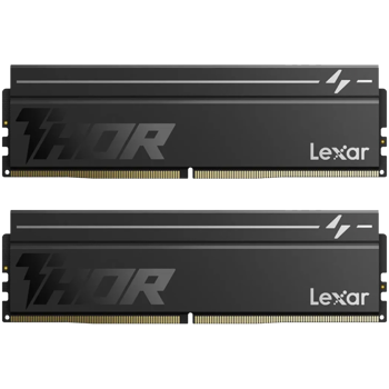 Lexar THOR 2.0 DDR5 6000 CL38 1.3V Memory with heatsink, Dual pack, Black Color, LD5U08G60C380V-RGD