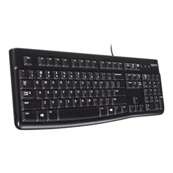 LOGI K120 Corded Keyboard black FRA, 920-002488