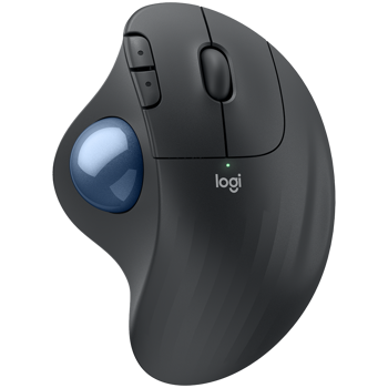 LOGITECH ERGO M575S Wireless Trackball  - GRAPHITE+BLUE BALL - BT - EMEA28-935, 910-007029