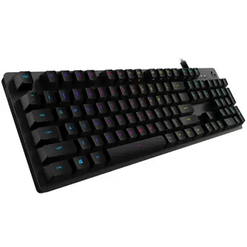 LOGITECH G512 Carbon RGB Mechanical Gaming Keyboard, GX Blue - CARBON - US INTL - USB - INTNL - G512 CLICKY, 920-008946