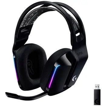 Logitech G733 LIGHTSPEED Wireless Gaming Headset with LIGHTSYNC RGB, LOG-981-000864