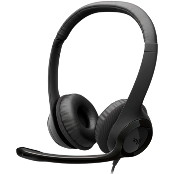 LOGITECH HEADSET-H390 USB-C Computer Headset-MIDNIGHT BLACK-USB-N/A-EMEA28i-935-USB-C, 981-001576