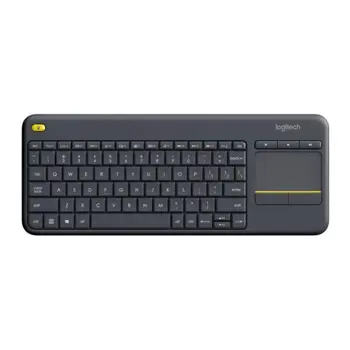 Logitech K400 PLUS Wireless Touch Keyboard, Black, DE, LOG-920-007127
