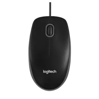 Logitech M100 žičani optički miš, tamnosiva, 910-006652