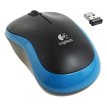 LOGITECH M185 Wireless Mouse - BLUE - EWR2, 910-002236