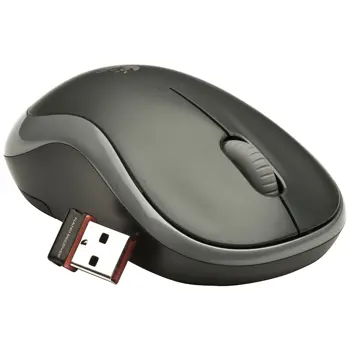 LOGITECH M185 Wireless Mouse - SWIFT GREY - EWR2, 910-002235