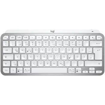 LOGITECH MX Keys Mini Minimalist Wireless Illuminated Keyboard - PALE GREY - US INTL - 2.4GHZ/BT - INTNL
