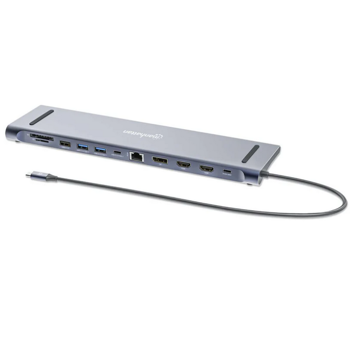 Manhattan docking USB-C 12-in-1 Triple Monitor 4K, 190305