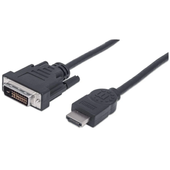 Manhattan kabel HDMI - DVI (24+1) M/M, 1.8m, crni, 372503