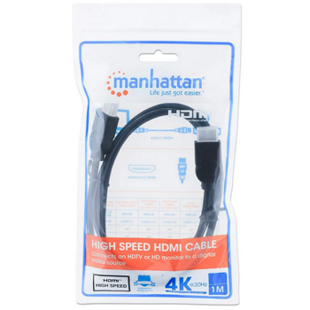 Manhattan kabel HDMI M/M, 4K@30Hz, 1m, crni, 308816
