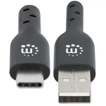 Manhattan kabel USB-C, M/M, 2.0 Type-C, 3m, crni, 354936