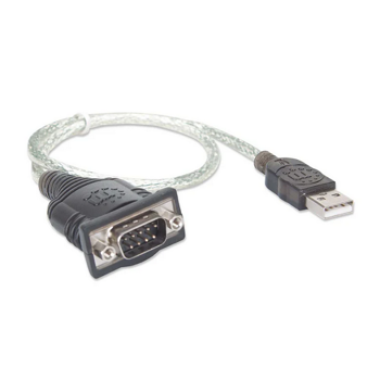 Manhattan kabel USB/RS232, AM/DB9M, 45 cm, 205146