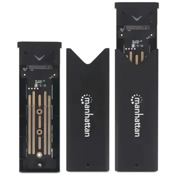 Manhattan kućište 2xM.2 NVMe,USB 3.2 Gen2,USB-C,Al, 130530