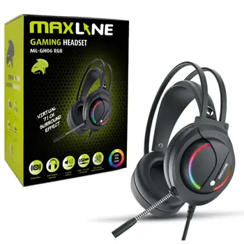 MAXLINE SLUŠALICE ML-GH06 RGB USB/3.5mm 7.1 PC/PS4/PS5 MIC