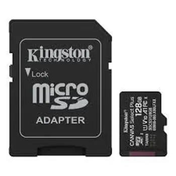 MEM SD MICRO 128GB Kingston Canvas Select Plus + Adapter SDCS3/128GB, SDCS3/128GB