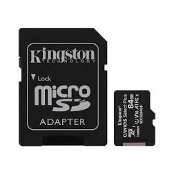 MEM SD MICRO 64GB Kingston Canvas Select Plus + Adapter SDCS3/64GB, SDCS3/64GB
