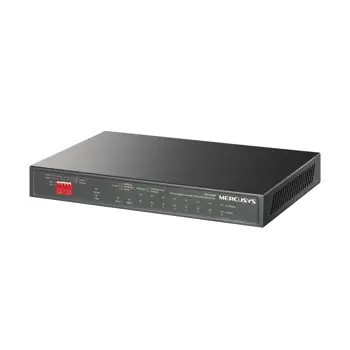 Mercusys 10-Port Gigabit Desktop preklopnik (Switch) 10×10/100/1000Mbps, 8-Port PoE+, Plug & Play, Auto-Negotiation, Auto-MDI/MDIX, metalno kučište , MS110P