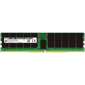 MICRON DDR5 RDIMM 64GB 2Rx4 6400 CL52 (16Gbit) (Tray), MTC40F2046S1RC64BH1